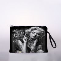 【CC】 Monroe oil painting ladies cosmetic bag digital printing travel storage