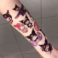 Sanrios Cartoon Characters Kuromis HelloKitty Children Temporary Tattoos Cute Waterproof and Durable Color Tattoo Sticker Gifts