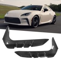 รถด้านข้าง Air Vent ตกแต่งคาร์บอนไฟเบอร์ Air Flow Grille สติกเกอร์สำหรับ Subaru BRZ ZN8 ZD8 2022 ด้านบนสีดำเงา