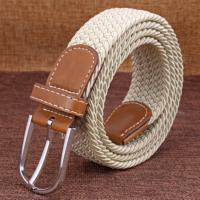 hyfvbujhﺴ▨❂  Men Knitted Buckle Elastic Stretch Webbing for Jeans Mens  Expandable