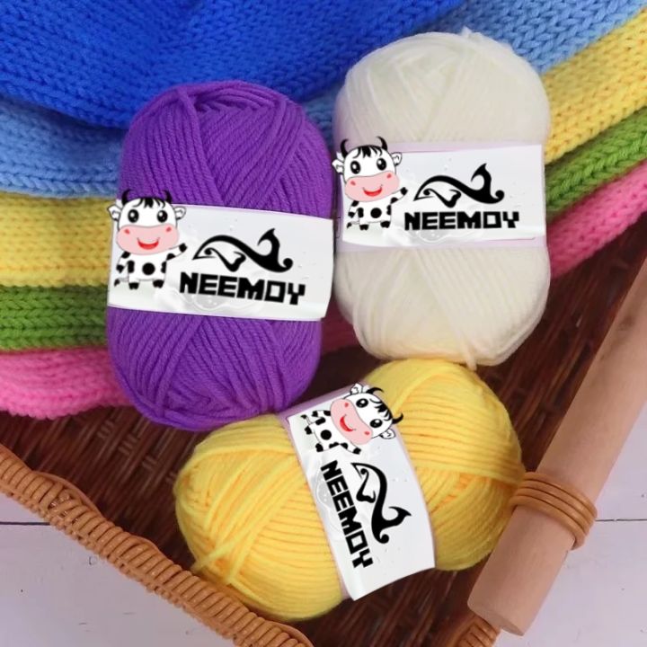 neemoy-25g-ผ้าห่มนมตุ๊กตาขนสัตว์-ใหม่ผ้าห่มผ้าฝ้ายหวี4เส้นใยวัสดุถักกระเป๋าทอ