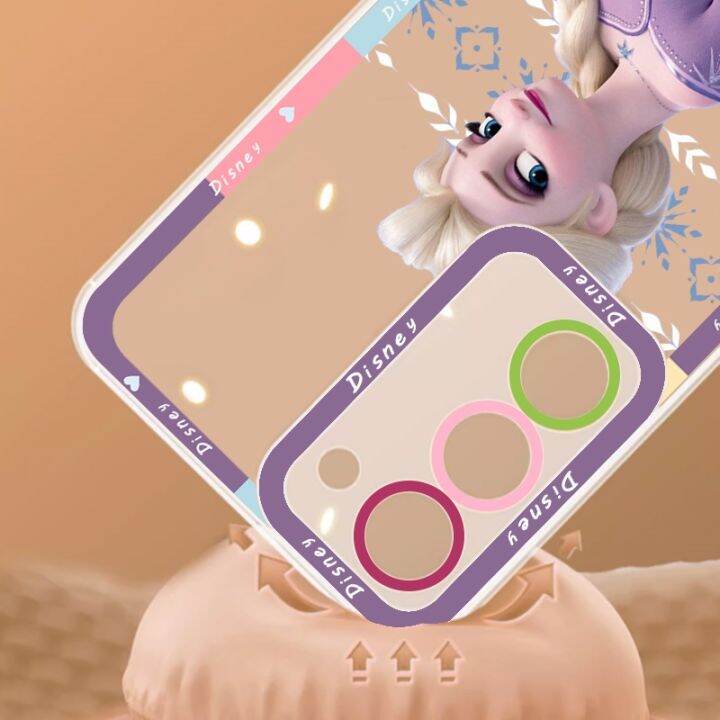 shine-electron-ดิสนีย์โฟรเซ่นแวววาว-s21-s22เจ้าหญิง-s23-samsung-s20-pro-fe-a52-a23พิเศษ-a53เคสโทรศัพท์โปร่งใสตานางฟ้า-a71