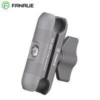 FANAUE Double Socket Arm support car mobile phone cradle holder motorcycle Motorbike 17mm Ball Head Adapter For Garmin GPS