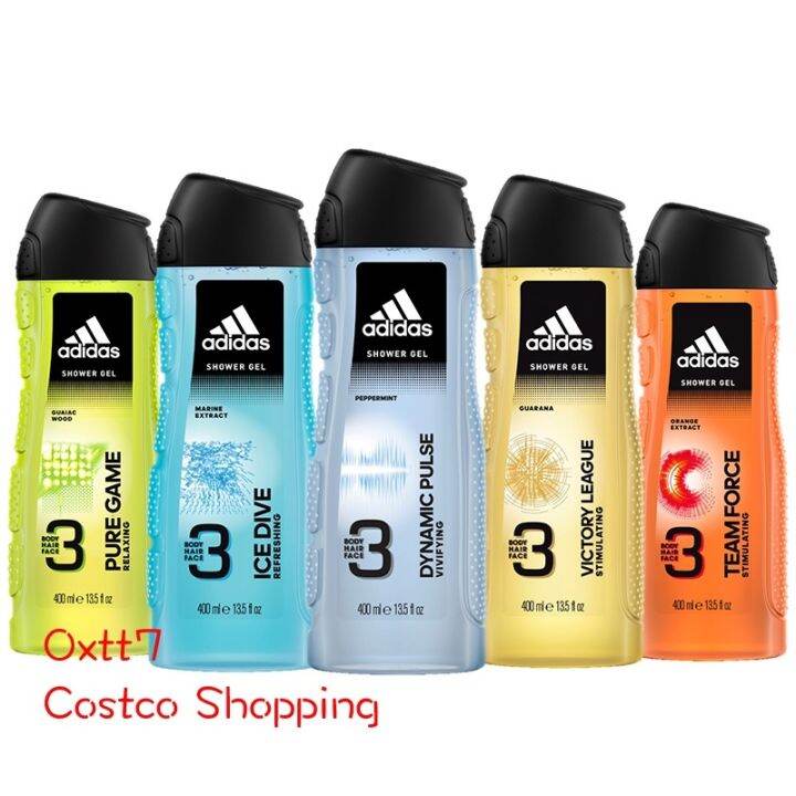 Adidas Adidas men's threeeffect cleansing shampoo and shower gel threeinone 400ML Lazada PH