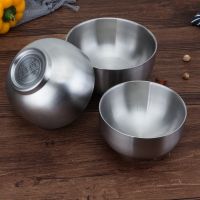 Mirror Pollished Insulated Stainless Steel Soup Bowl (S/ M/ L Size), Great for baby Children