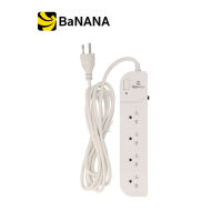 TECHPRO Plug 4 Way 1 switch 3M. PLG01 by Banana IT