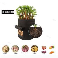 Plant Grow Bags Vegetable Tomato Potato Planting 4 Gallon Container Greenhouse Flower Strawberry Planter Pot Garden Tool YB1TH