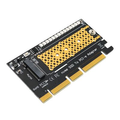 M.2 NVME SSD to PCI-E 4X/8X/16X Adapter with 3528 Colorful Flash LED Support 2242/2260/2280 M.2 SSD