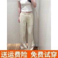 Uniqlo 2023 autumn and winter new quick-drying casual straight-leg pants slim-fit pleated sports trousers 461651