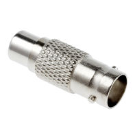 Silver BNC (female) to RCA (female) Adapter