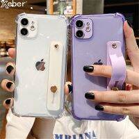 [Phone case]สายรัดข้อมือยืน H Older ล้างกรณีโทรศัพท์สำหรับ iPhone 13 Pro Max 12 11 XR XS 7 8บวก X SE มินิซอฟท์ซิลิโคนกันกระแทกปกหลัง