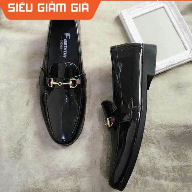 Giày Tây Nam Phối Da Bóng Xếp Ngấn, Đế Cao, Đã Khâu - Thương hiệu Lê Sang |  TheGioiSneaker.com