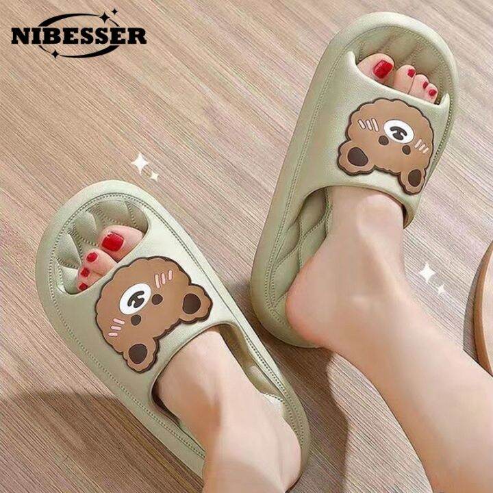 cartoon-slippers-for-men-summer-beach-slides-cute-bear-flip-flops-men-thick-indoor-bathroom-anti-slip-sandals-women-couple-shoes