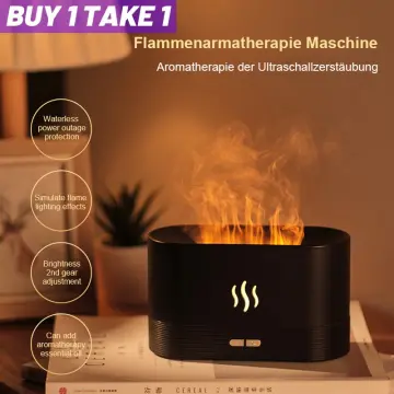 New Volcano Flame Aromatherapy Humidifier Air Diffuser Essential Oils  Ultrasonic Air Purifier Jellyfish Spit Circle Humidifier