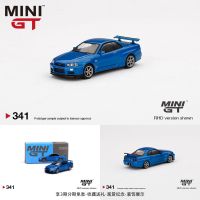 MINI GT BAYSHORE BLUE 1:64 GT-R Skyline R34 V-Spec II car model 341