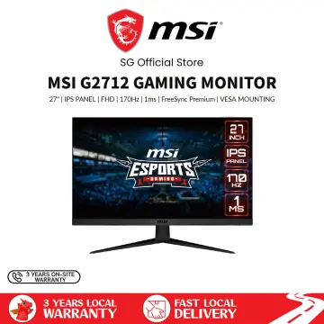 MSI G2712 - 27 IPS FHD 170Hz - 1ms - FreeSync Premium - Monitor Gaming. PC  GAMING