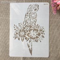 A4 29x21cm Hand Draw Parrot Bird DIY Layering Stencils Painting Scrapbook Coloring Embossing Album Decorative Template