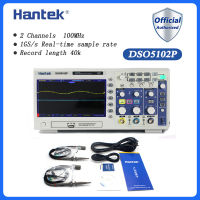 Hantek DSO5102Pเครื่องแสดงคลื่นกระแสไฟฟ้าเก็บแบบดิจิทัลแบบพกพาUSB Osciloscopioเครื่องแสดงคลื่นกระแสไฟฟ้าแบบมือถือ2ช่อง100MHz 1GSa/S 40K