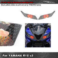 ซื้อ1แถม1! สำหรับ YAMAHA R15 V3ไฟหน้ารถจักรยานยนต์สติกเกอร์รูปลอกไฟหน้าฟิล์มกันน้ำ大灯贴