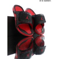 2023 New HOT [Original] ΝΙΚΕ Ar- J0dn- 13 #4 Black Red Summer Trendy Mens Sports Sandals Fashion Beach Velcro Slippers {Free Shipping}