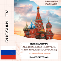 IPTV Russia 6 Months, 4K Full HD, รับชม TV online around the world, กีฬา, ข่าว สามารถรับชมได้ทุกที่