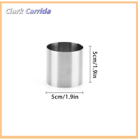 [Clark Carrida] แหวนรูปเค้กสแตนเลสสตีลขนาด5 6,8ซม. สามารถนำกลับมาใช้ใหม่ได้แม่พิมพ์ทรงกลมแกดเจ็ตสำหรับครัวเครื่องมือทำขนมอบ DIY ที่ตัดวงกลม