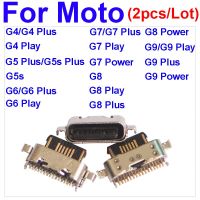 2pcs Type-C USB Charger Jack Micro Connector ซ็อกเก็ตปลั๊กพอร์ตชาร์จข้อมูลสําหรับ Motorola Moto G4 G5 G5S G6 G7 G9 Plus G8 Power