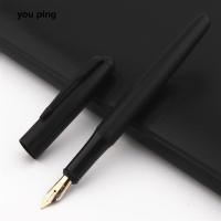 New High Quality 398 Matte black Business Office Fountain Pen New School Student Stationery Supplies  Pens