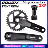 GOLDIX MTB Crankset CNC 170/175มม. จักรยาน MTB Crank 0/3/6องศา30T 32T 34T 36T 38T Chainring Crown BB68/86สำหรับ Shimano SRAM