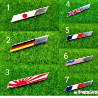 แผ่นเพลท ลายธงชาติ ขนาด กว้าง8.5cm สูง1.5cm (ระบุหมายเลขในข้อความ)1ชิ้น