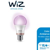 Philips WiZ Color Ambiance Bulb หลอดไฟเปลี่ยนสีอัจฉริยะ เปลี่ยนสีได้ 16 ล้านสี 8 วัตต์ #หลอดไฟ  #หลอดไฟLED #ไฟ #ไฟLED  #หลอด LED  #หลอดไฟประหยัด