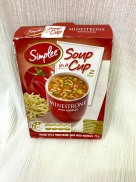 SOUP IN A CUP MINESTRONE WITH NOODLES 75G2 PACK SIMPLEE