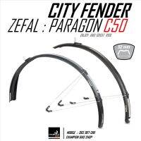 บังโคลนจักรยาน ZEFAL : PARAGON C50 FENDER CITY &amp; HYBRID BIKE 26", 27.5", 650B &amp; 700c หน้ากว้าง 52mm