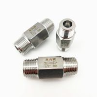 Male Thread 1/4" 3/8" 1/2" 3/4" 304 Stainless Steel Double Outer Wire Check Valve Hexagonal Grinding Check Valve Liquid Gas