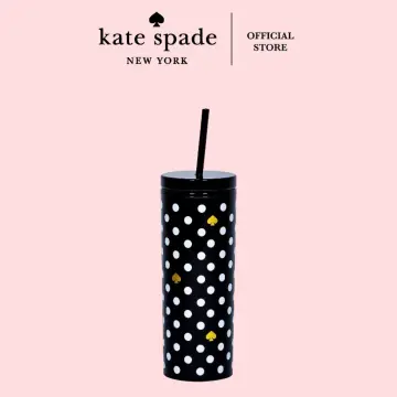 kate spade, Dining, Nwt Kate Spade Polkadot Small Tumbler With Straw