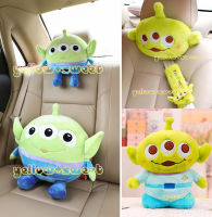 BS ·͜·♡? หุ้มเบลท์ หมอนรองคอในรถ เอเลี่ยน ตุ๊กตา Alien Toy Story Disney ปลอกหุ้มเบลท์ Seat Belt หุ้มเข็มขัดนิรภัย