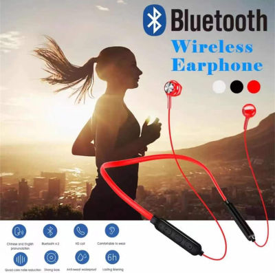 หูฟังบลูทูธ 5.0 หูฟังอินเอียร์ แบบคล้องคอ เบสหนัก สเตอริโอ กันน้ำเหงื่อ Bluetooth 5.0 Sports In-Ear Headphone Wireless