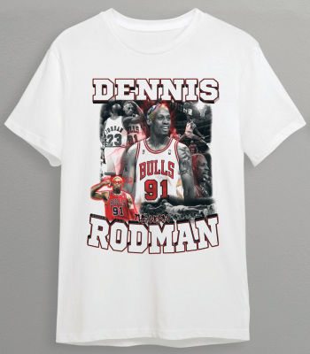 เสื้อยืด Dennis Rodman เสื้อยืด NBA เสื้อยืด Bulls