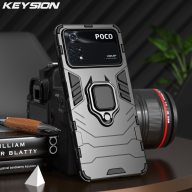 KEYSION Ốp Giáp Chống Sốc Cho POCO X4 Pro 5G Ốp Lưng Điện Thoại Có Giá Đỡ thumbnail