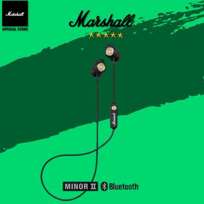 หูฟัง Marshall Mode EQ Black Brass หูฟัง Minor II black ชุดหูฟังบลูทูธไร้สาย Earphones In-Ear Headphones