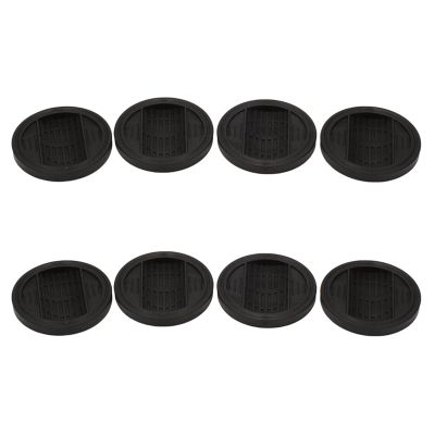 Furniture Castor Cups 8 PCS, Rubber Feet Pads Non Slip Furniture Coasters for Chair Leg Floor Protectors Bed Sofa Wheel