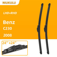 Car Windscreen Windshield Wiper Blades For Benz C230 2008 24"+24" Hybrid Car Rubber Wiper Accessories