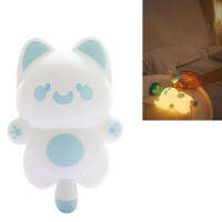 Cat Night Light Multicolor Silicone Soft 3 ระดับความสว่างข้างเตียงโคมไฟกลางคืนสำหรับห้องนอนเด็ก