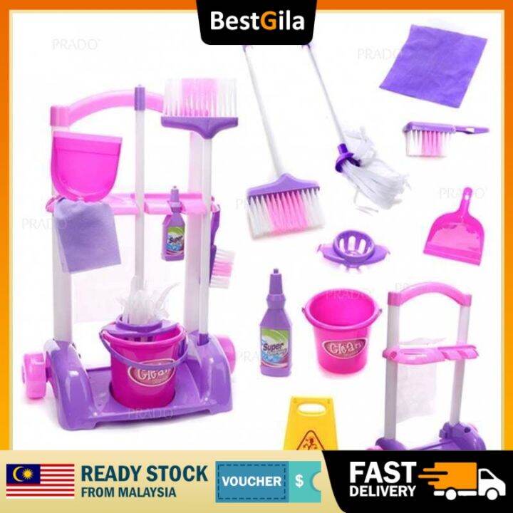 BestGila CLEAR STOCK Malaysia Little Helper Playset Cleaner Cleaning ...