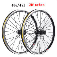 20นิ้วพับจักรยานล้อ Rims 451 406อลูมิเนียม RM30 100/135Mm 2แบริ่ง Wheelset V เบรค32H 7-10speed จักรยานล้อ