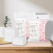 Bông tẩy trang Cotton 2 mặt Skincare 100 miếng