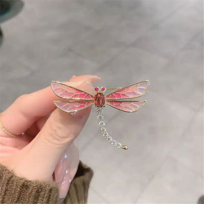 Female Temperament Jewelry Fashion Sweet Women Dragonfly Brooch Sweet Exquisite Pin