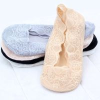 Flower Lace Non-Slip Cotton Bottom Invisible No Show Socks with Big Size 39-41 Available Lace Socks Socks Tights