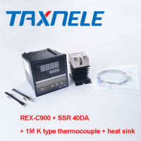 Digital PID Temperature Controller REX-C900 REX C900 Thermostat Ssr เอาต์พุต40DA SSR รีเลย์ K Thermocouple 1M Probe RKC