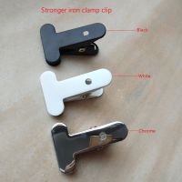 Hitam/Putih/Chrome Lebih Kuat Besi Tetap Spring Klip Penjepit Besar Besi Klip untuk Kamar Tidur Lampu Clamp Lampu aksesoris Lampu